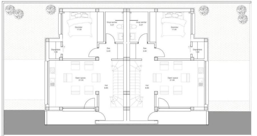 Vila tip duplex cu 5 camere in zona Matei Millo - Voluntari