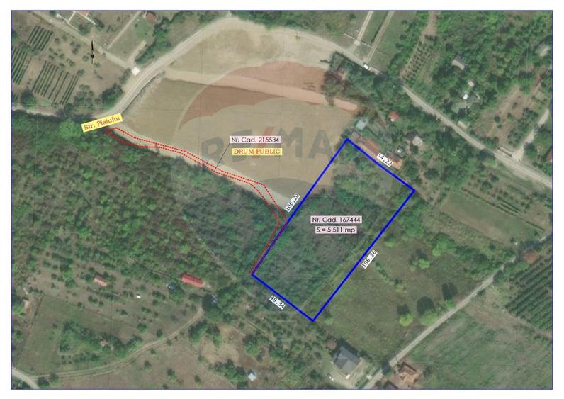 Teren de Vânzare, Intravilan, 5511 mp, în Zona de Dealuri cu Panoramă