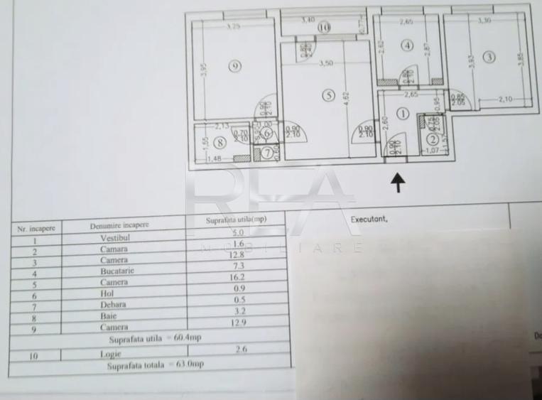 3 camere, et 5/10, 63mp-Drumul Taberei