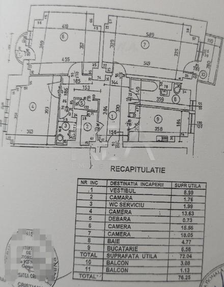 3 camere, decomandat, et 6/10, 76 mp-Crangasi