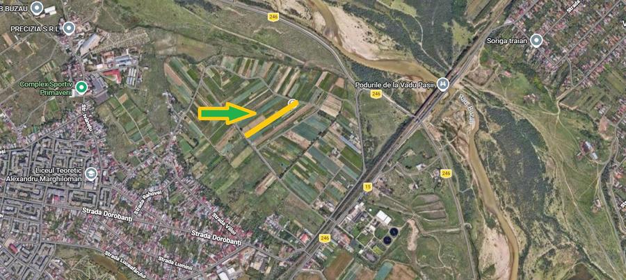 Teren intravilan zona Dorobanti suprafata 4.400mp deschidere 18m