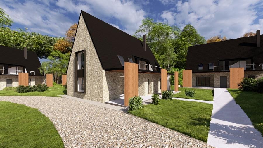 Proiect resort premium lângă Sovata - Campu Cetatii (teren+ 16 vile+ restaurant)