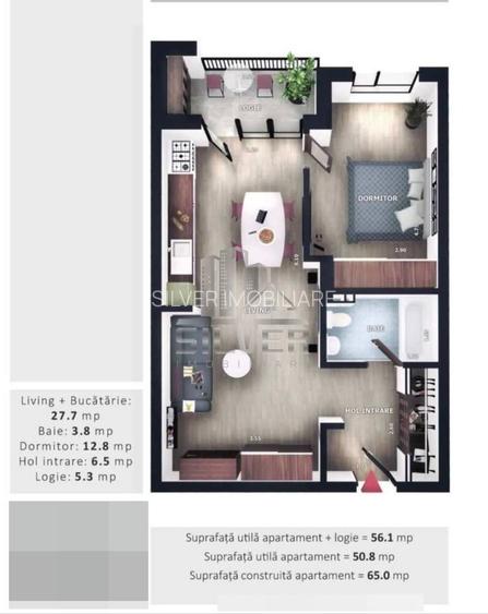Apartament cu 2 camere la 5 minute de Vivo Center! - 2