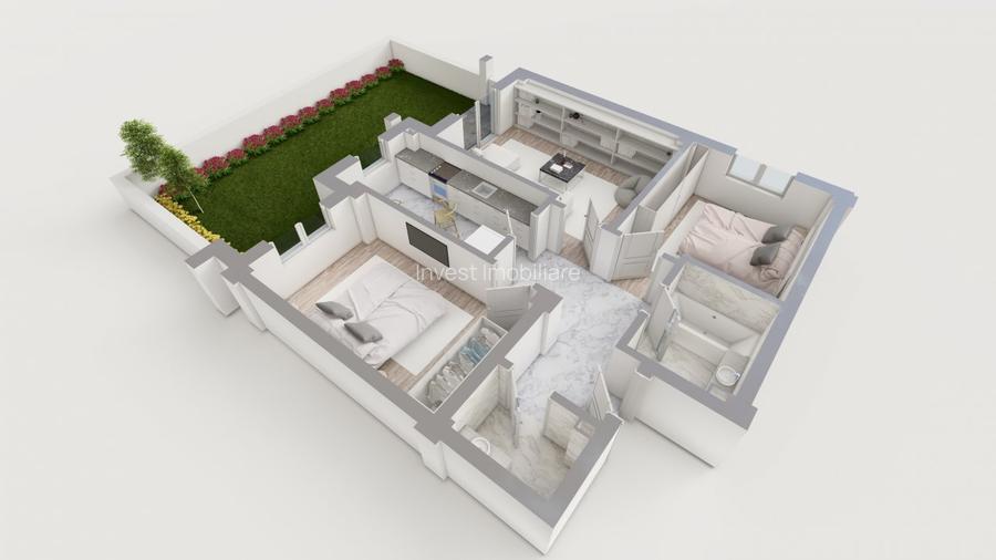 COMISION 0% ! 3 CAMERE CU GRADINA 61MP POPAS PACURARI, IASI - 19