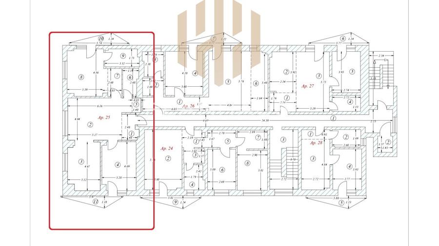 Apartament 3 camere ,Centrul vechi Baia Mare ,zona Grivitei