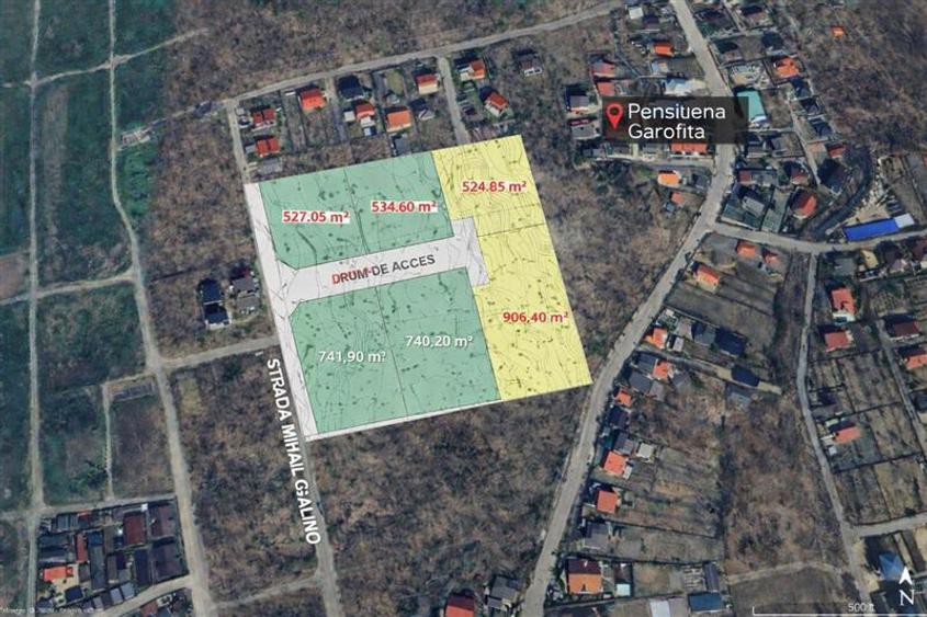 Teren 4.468 mp Iasi, PUZ aprobat pentru locuinte P+2, zona Bucium