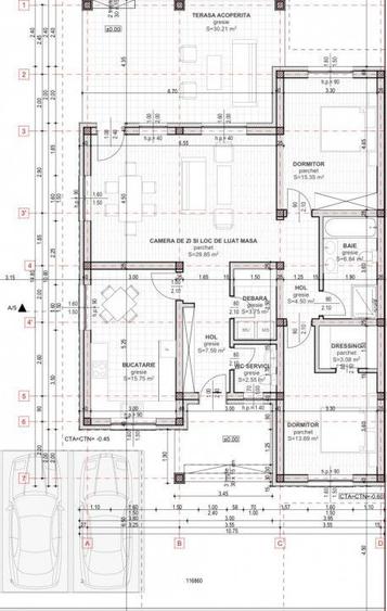 Casa tip duplex , curte libera 340 mp, Cristian