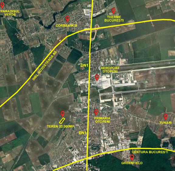 Oportunitate de Investitie in Otopeni - teren  23.000 mp - 2