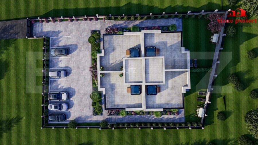 Teren intravilan, 10 ari cu autorizatie constructie, P+1+ER - 4 apartamente - 13