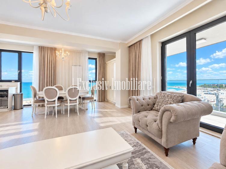 Vedere Frontala si Totala la Mare - Apartament Fix pe Malul Marii cu 2 Terase