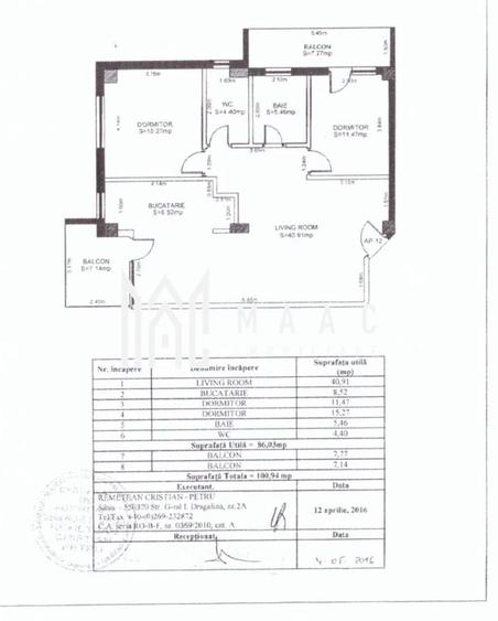 Apartament 3 camere de vânzare | Sibiu, Calea Dumbrăvii