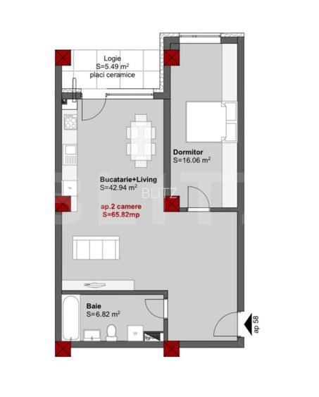 OPORTUNITATE ! Apartament 2 camere, Scala Center - 14