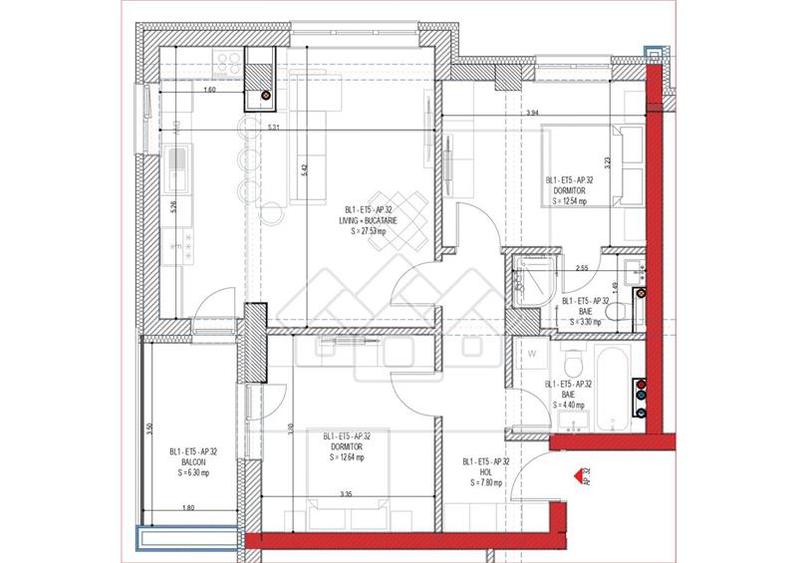 Apartament de vanzare in Sibiu - 3 camere - ansamblu nou, bl cu lift
