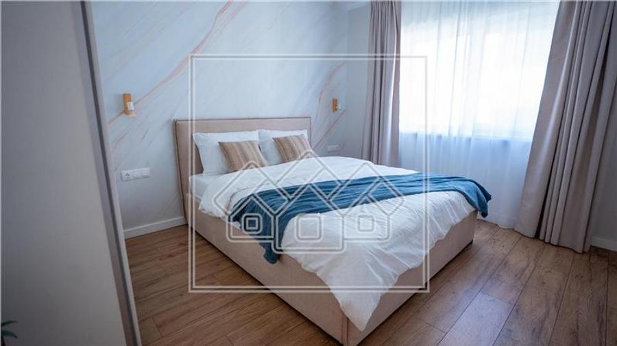 Penthouse mobilat complet, intabulat, 3 camere, aer conditionat