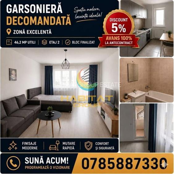 Garsoniera 46 mp la 4 minute de Stb Reducere la Cash