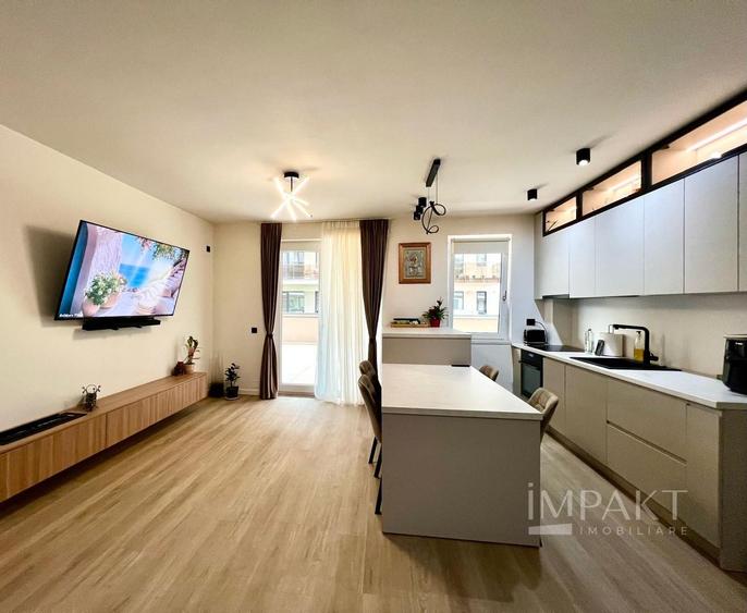 Apartament ultrafinisat cu terasa si view