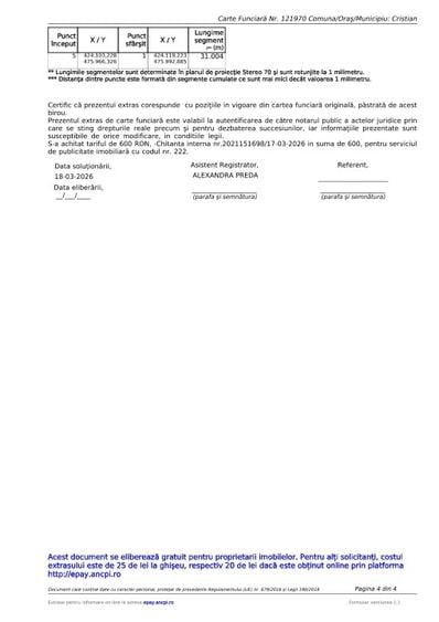 Vand teren intravilan Cristian Sibiu cu CU Construire