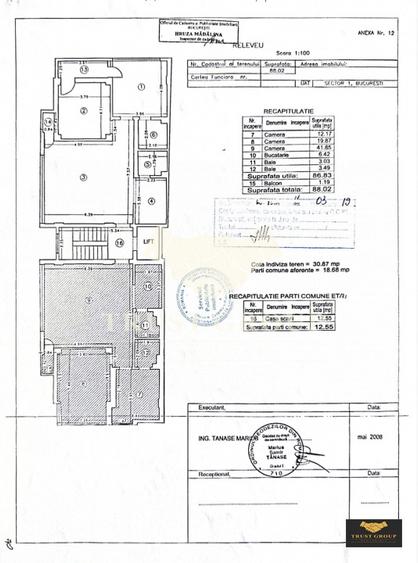 Apartament 3 camere Clucerului / Imobil 2008 / Loc de parcare