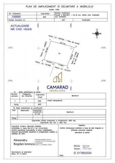 Teren de vânzare de 800 mp - Schitu (Costinești) - 7
