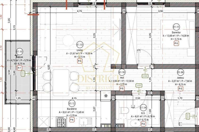 Apartamente cu 2 camere si gradina proprie de 45 mp, finalizate in Urseni. - 1