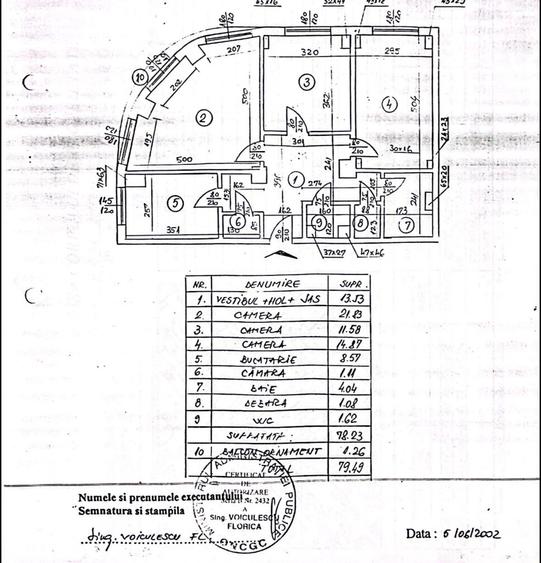 3 camere decomandat stradal Bulevardul Unirii/Decebal
