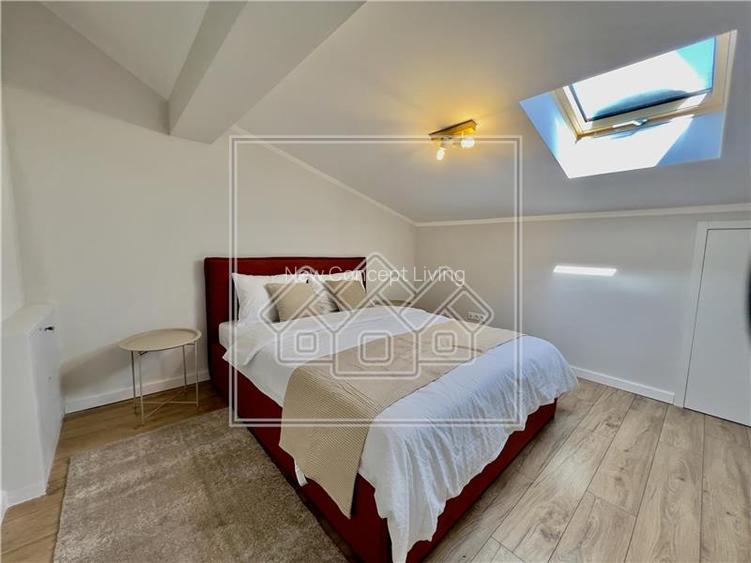 Penthouse mobilat complet, 4 camere si balcon, intabulat - 3