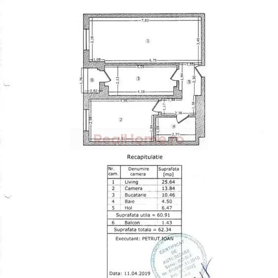 2 Camere Pallady | 61mp utili | Mobilat  + Parcare