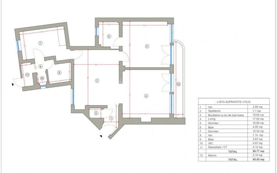 Apartament spectaculos cu 3 camere - Strada Mircea Vulcănescu - 8