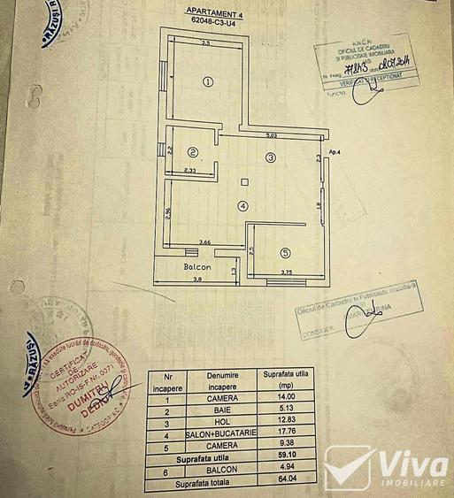 Soleia Valea Lupului, 3 CAMERE, 64mp, etaj 1/4, mobilat & utilat!