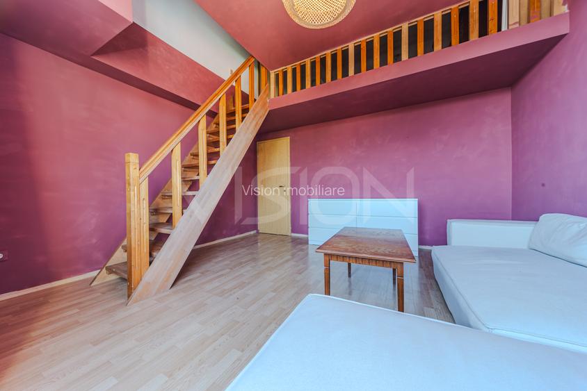 Dormitor + living pe 2 niveluri | 60 mp | mobilat mediu | Iris - Oașului - 4