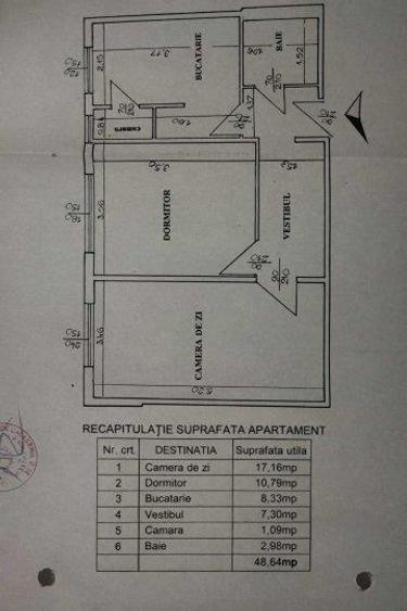 Apartament 2 camere 1 Decembrie 1918