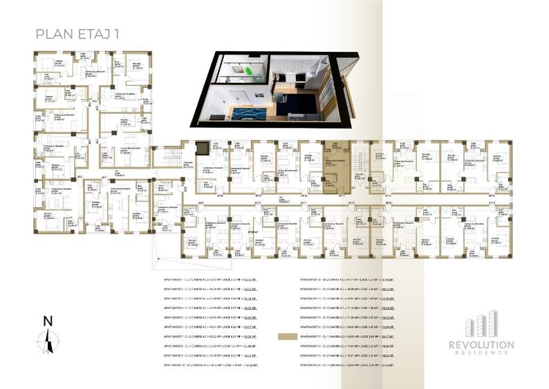 NEW! Apartamente 3 camere - Republicii 115, Baia Mare