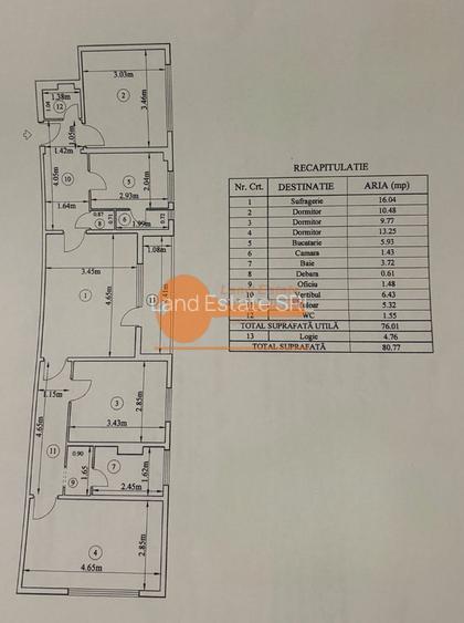 Apartament 4 camere– 80 mp – Gorjului - 1
