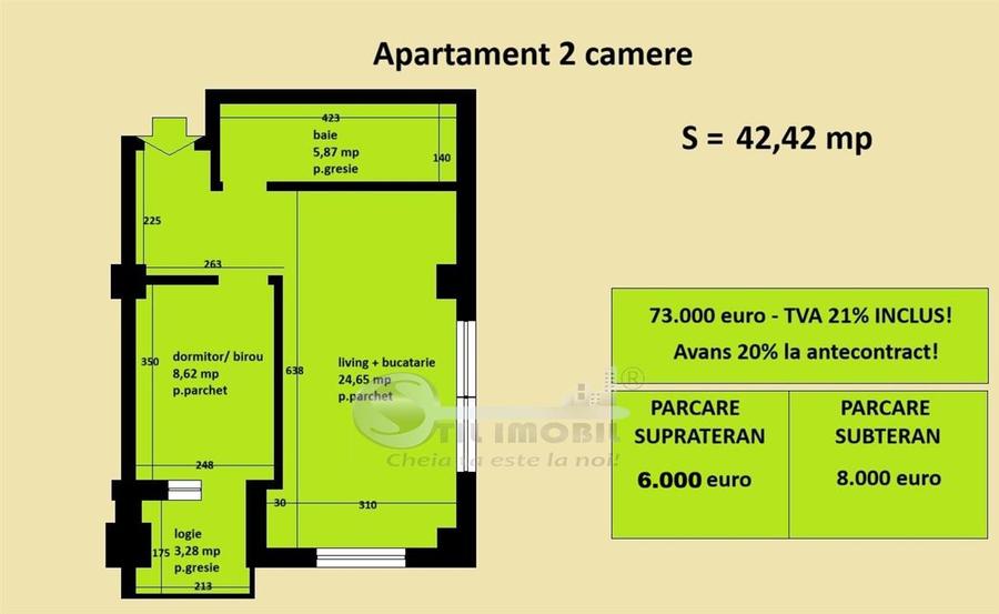 Apartament 2 camere Cug Valea Adanca, bloc nou, cartier rezidential