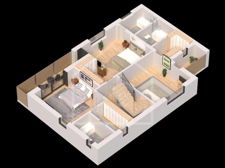 Vila 4 camere | Garaj, Pompe caldura, Panouri fotovoltaice, etc