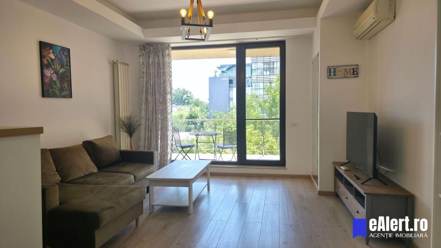 Chirie 2 camere, 48+8mp, etaj 2, North Area Lake View, 5 min metrou Aurel Vlaicu