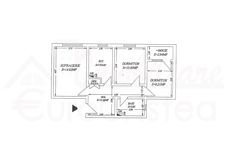 Apartament cu 3 camere de vânzare în Mangalia, 600 m până la plajă . - 7
