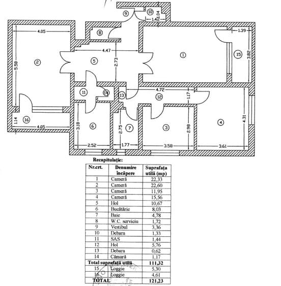 Apartament 4 camere Victoriei, centrala proprie, boxa, garaj, comision 0 ! - 57
