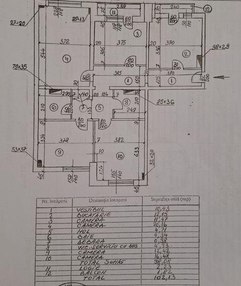 Apartament 4 camere -decomandat- Piata Unirii- Central