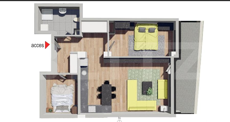 Comision 0!Apartament 3 camere, confort sporit,Bloc Nou,Petrom Calea Baciului