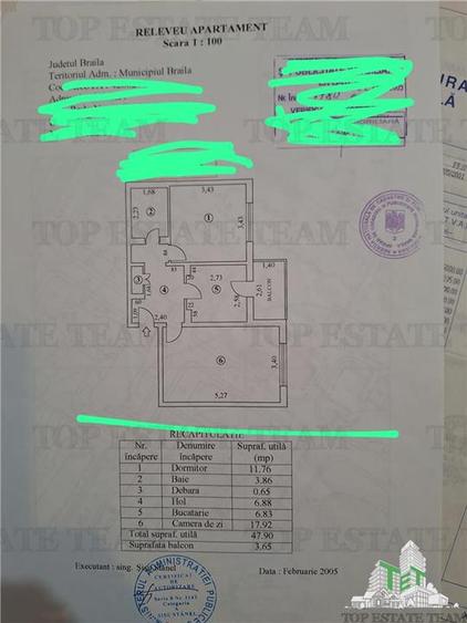 Apartament elegant - 2 cam - Viziru - vanzare