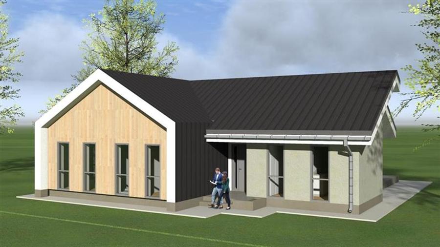 Casa contemporana,pregatita pentru mutare,colt de natura de 520 mp