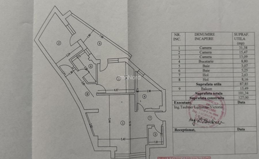 Apartament 3 camere ultracentral  imobil  2020 – terasă de 13 mp - 19