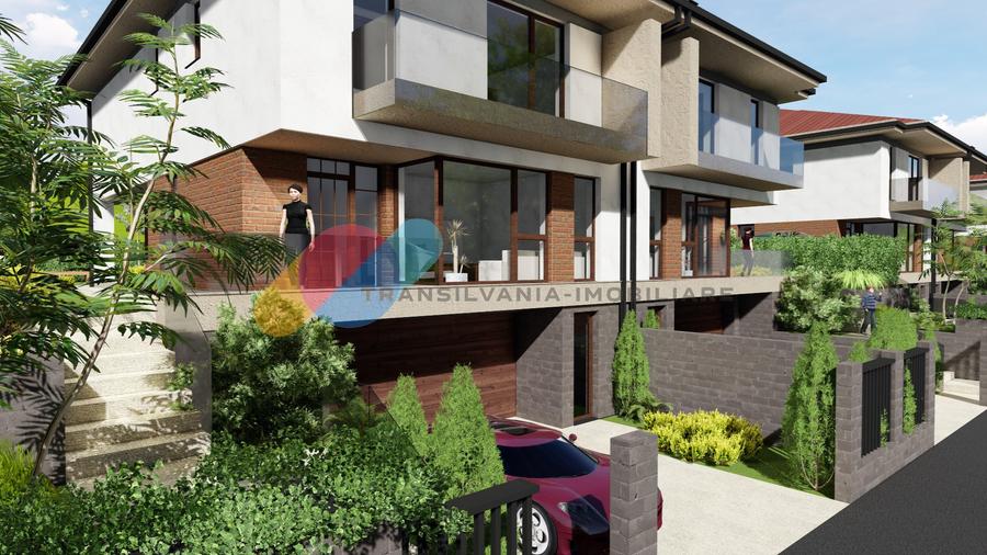 Casă eficientă energetic nZEB, 185 mp utili și teren de 300 mp panouri solare