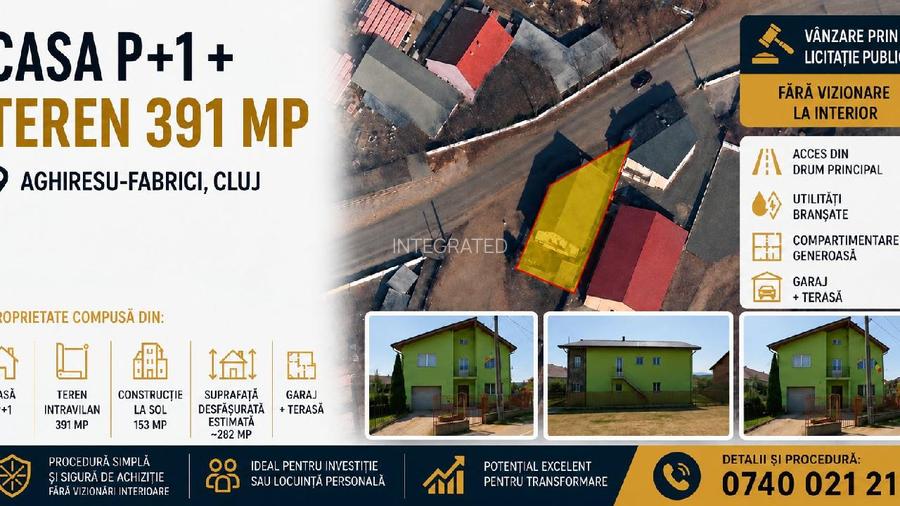 Casa P+M - 215 mp + Teren 391 mp, Aghiresu-Fabrici - 2