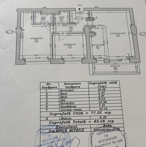 Apartament 3 camere decomandat - complet mobilat-zona Panduri