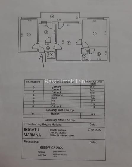 Vanzare apartament 3 camere in Galati, Tiglina 2, etaj 3, mobilat si  utilat - 17
