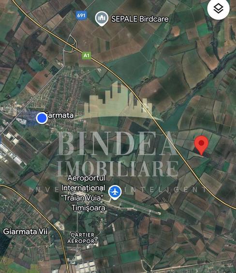 Teren arabil Giarmata langa autostrada