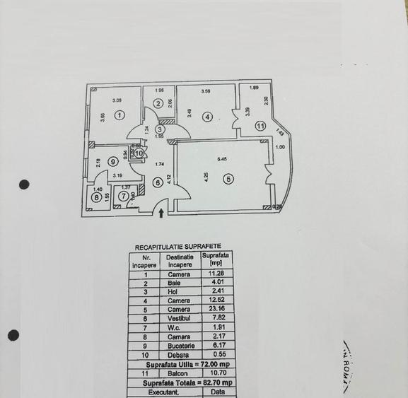 APARTAMENT 3 CAMERE 4/8 83 MP BL 1991 MONOLIT 5 MINUTE METROU VEDERE MIXTA