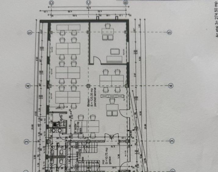 Vanzare spatiu birouri 135 mp, compartimentat, luminos, acces facil